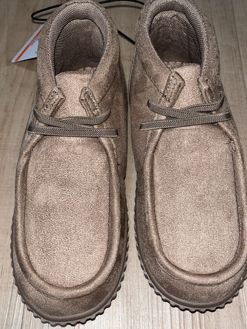 Kids Suede Chukka Boots in Light Brown
